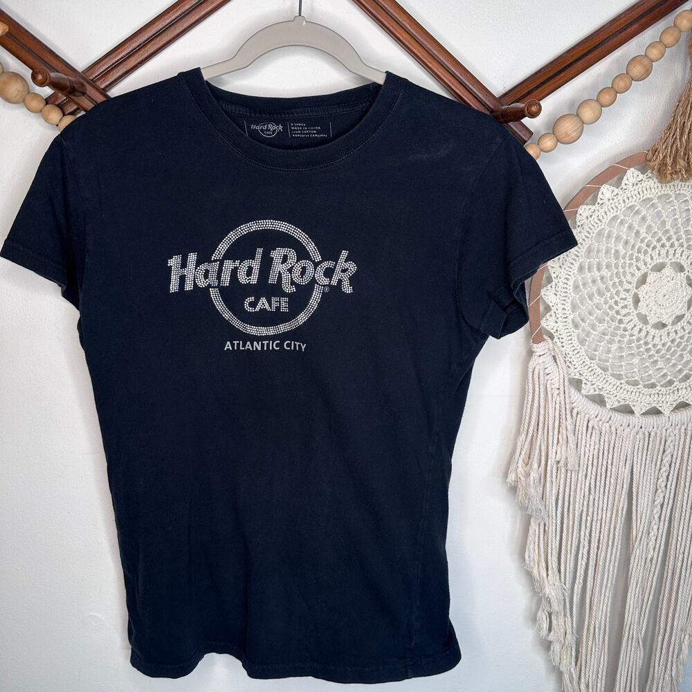 Hard Rock Atlantic City Black Gem Stone T
